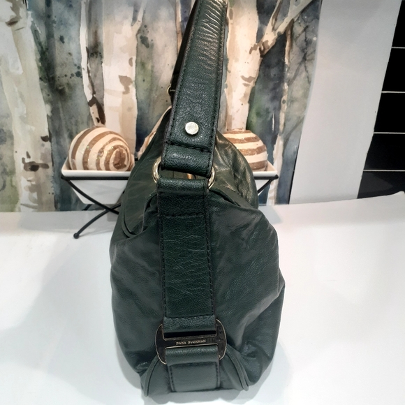 Dana Bachman hunter green and gold satchel - Picture 12 of 13